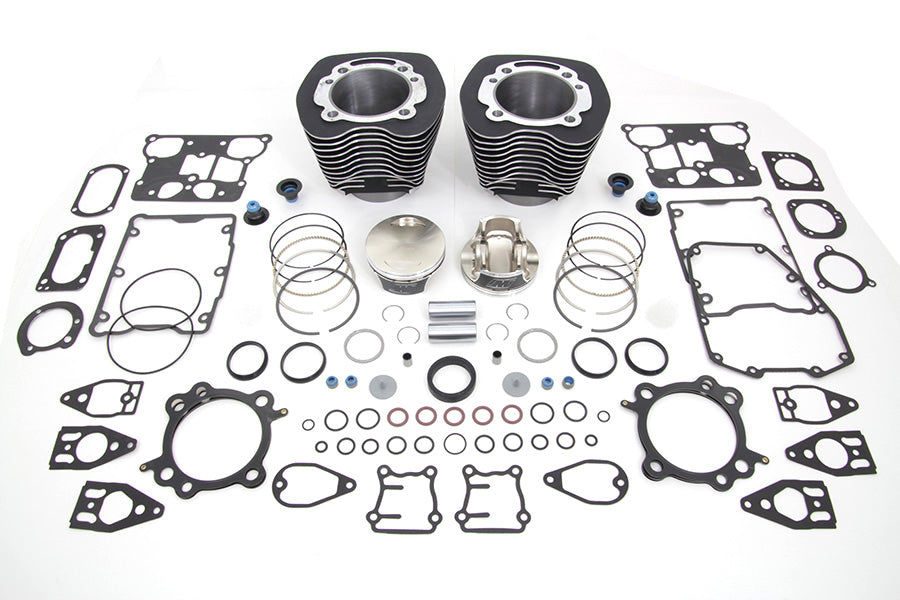 Harley Davidson 2007-17' FXST, FLST, FXD, FLT 110" CI Big Bore Cylinder Kit-Black