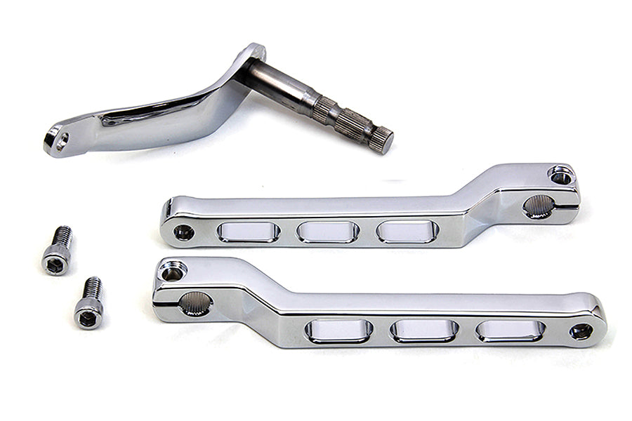 Billet Style Heel Toe Shifter Lever Kit Chrome