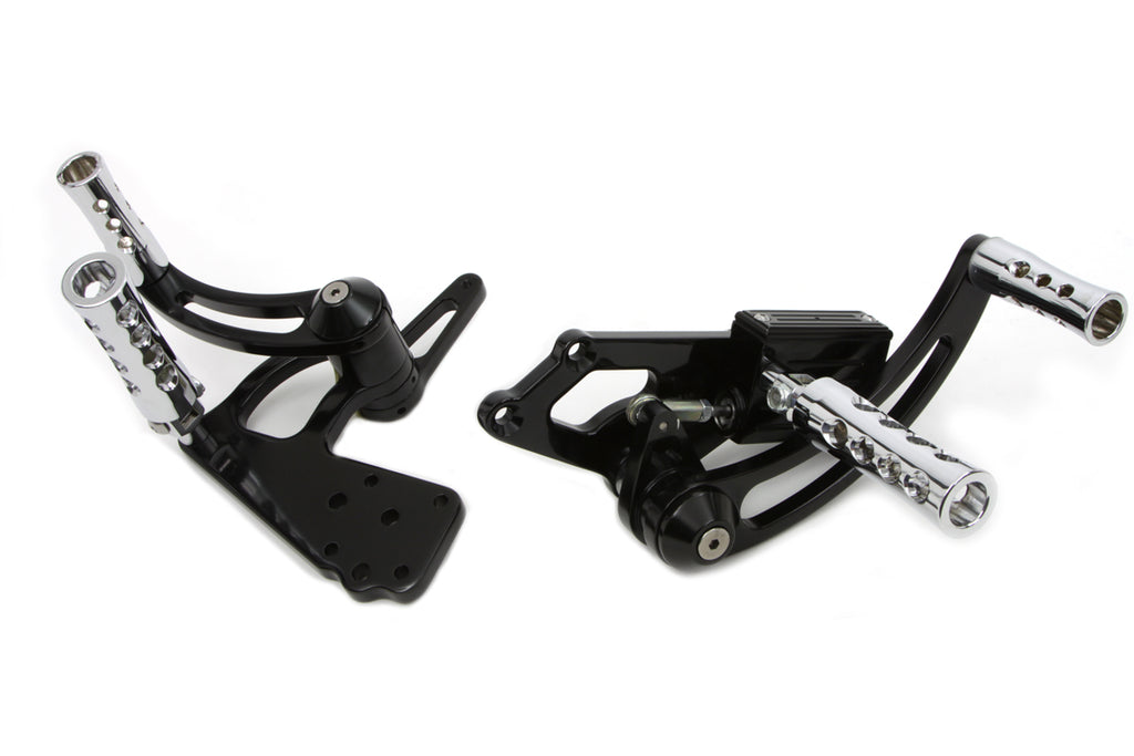 Black Billet Extended Forward Control Set