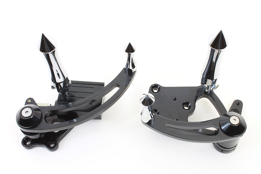 Black Billet Extended Forward Control Set