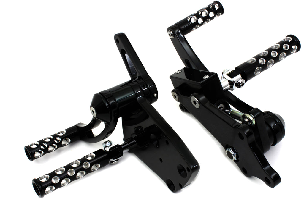 Black Billet Extended Forward Control Set