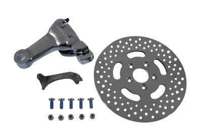 Chrome Rear 4 Piston Caliper and 11-1/2 Disc Kit