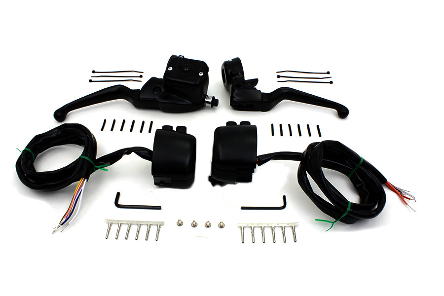 Smooth Contour Handlebar Control Kit Black