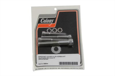 Sprocket Cover Screw Kit Chrome