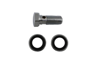 Chrome Brake Hose 10mm Banjo Bolt Kit