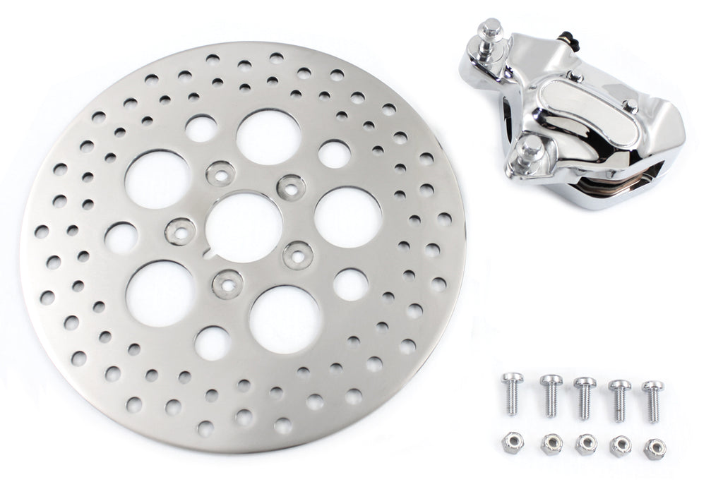 Front 4 Piston Brake Caliper and 11-1/2 Disc Kit