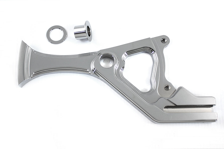 Unitized Rear Brake Caliper Bracket Right Side Chrome