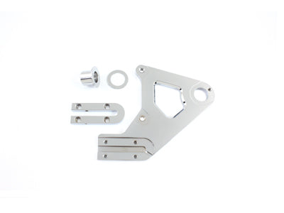 Chrome Left Side Rear Brake Caliper Bracket