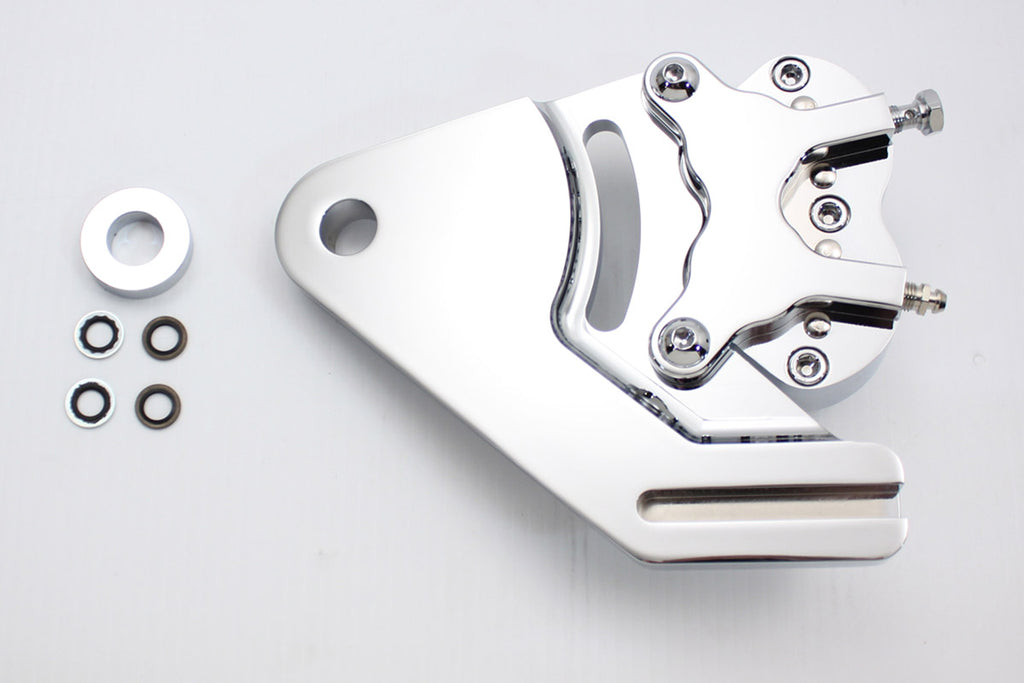 Chrome Rear 4 Piston Caliper