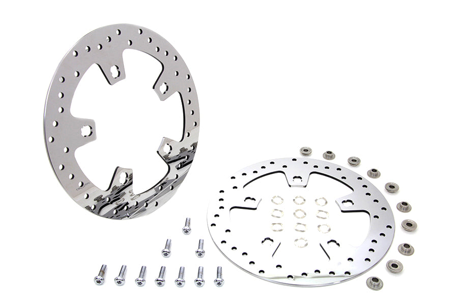 11.8 Front Brake Disc Set Polished