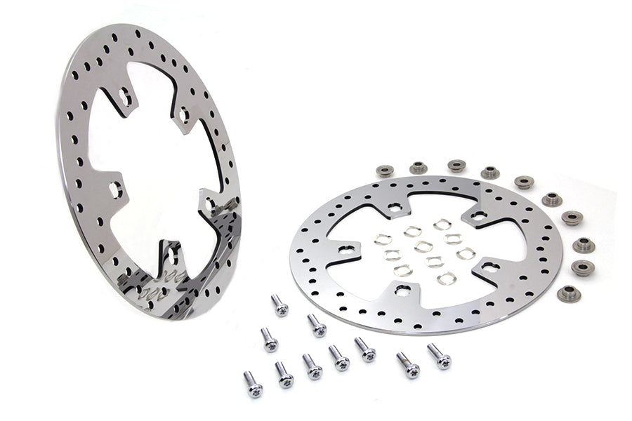 11.8 Front Brake Disc Set Polished