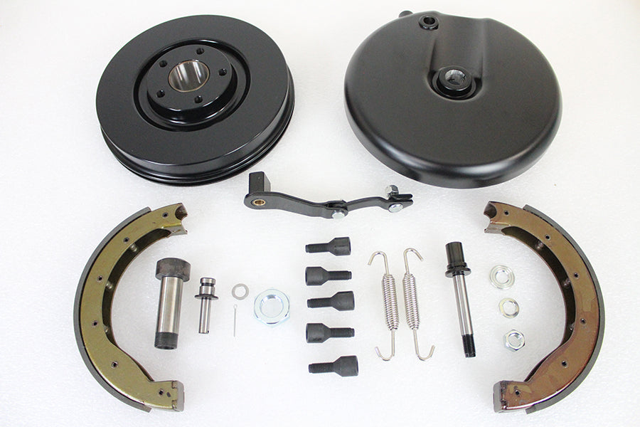 Front Brake Backing Plate Kit Black