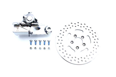 Chrome Rear 4 Piston Caliper and 11-1/2 Disc Kit