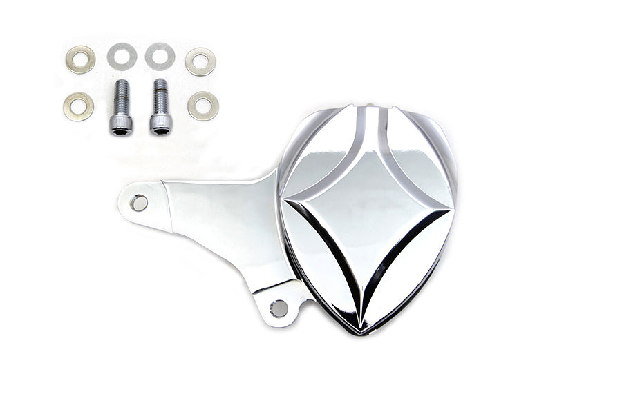 Chrome Billet Front 2 Piston Caliper with Bracket