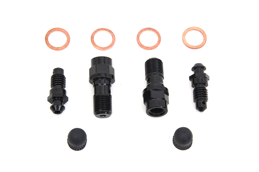 FLT Front Caliper Bleeder Screw Kit Black