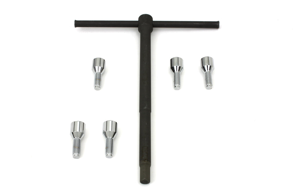 Chrome Wheel Lug Set with Wrench