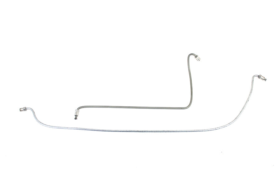 Steel Rear Brake Line Set Zinc Plated