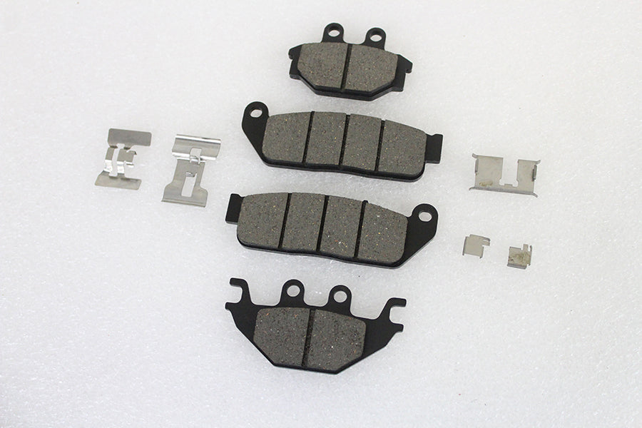 Semi-Metallic Front and Rear Brake Pad Set