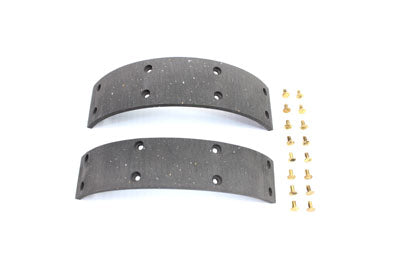 Rear Brake Shoe Lining Set with Rivets