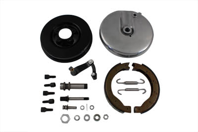 Front Brake Backing Plate Kit Left Side Black