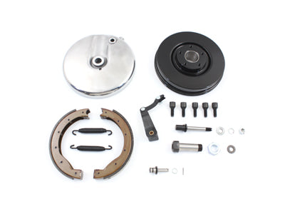 Front Brake Backing Plate Kit Left Side Black