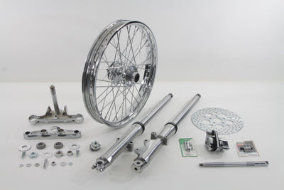 Fork Assembly with Polished Sliders 21 Wheel