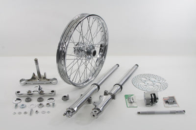 Fork Assembly with Polished Sliders 21 Wheel