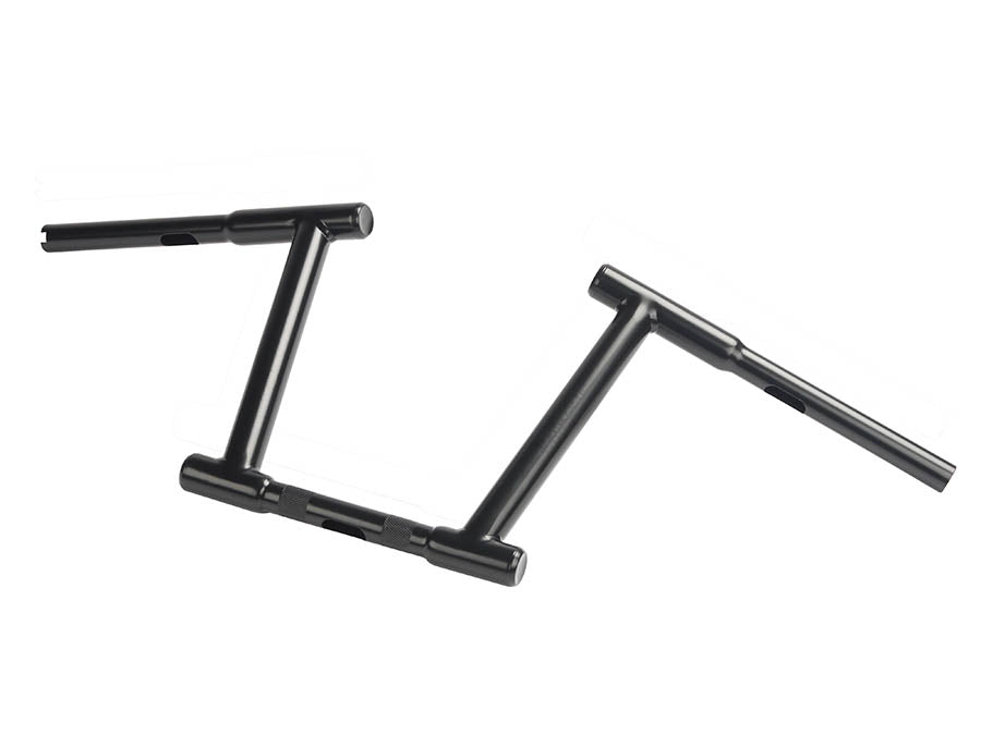 10 Z-Bar Racing Handlebar with Indents Black