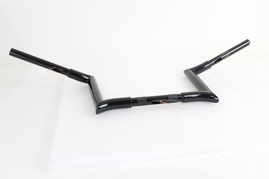 10 Black Z-Bar Handlebar with Indents