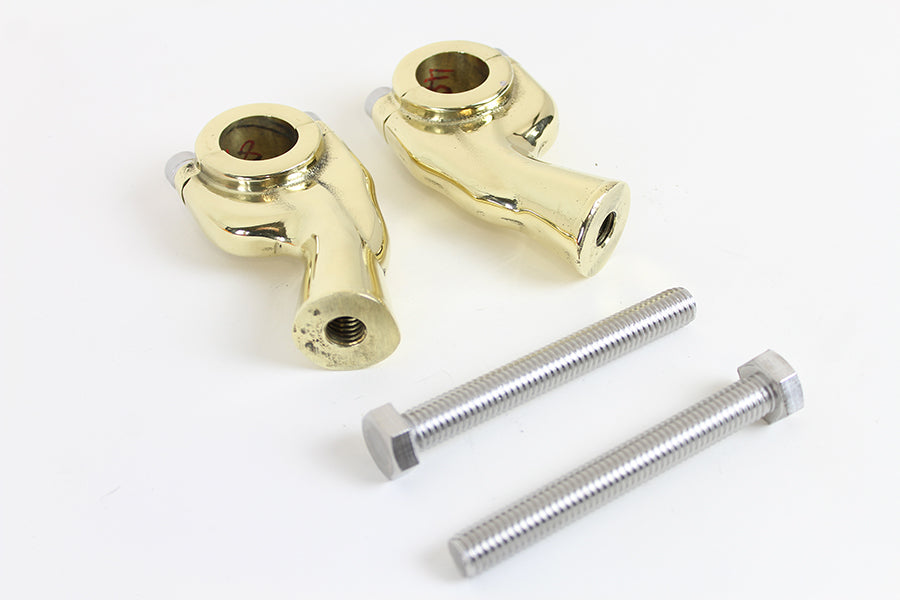 1 Smooth Pullback Riser Set Brass Sand