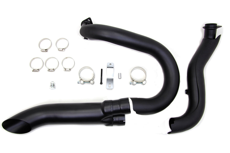 Black 2 into 1 Exhaust Header Set