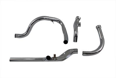 Replica Dual Crossover Chrome Exhaust System