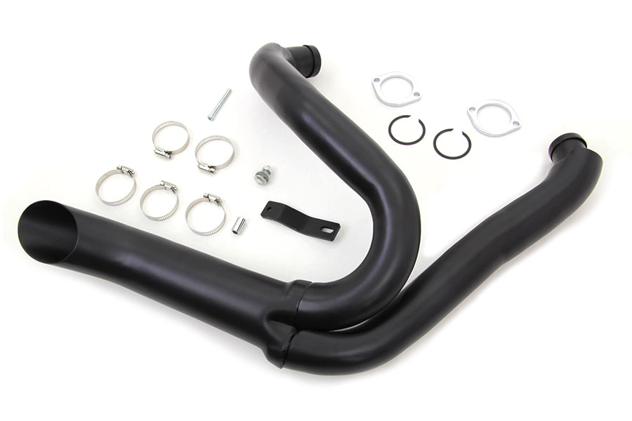 Black Wyatt Gatling 2 into 1 Exhaust Pipe Header Kit