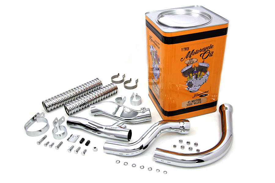 Chrome Panhead Exhaust Header Kit