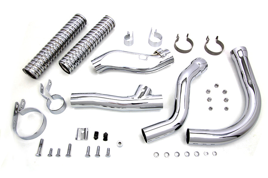 Chrome Panhead Exhaust Header Kit