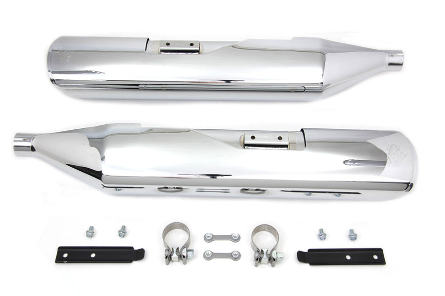 Twin Slash Slip-On Mufflers Monster Oval