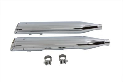 Twin Slash Slip-On Mufflers Oval