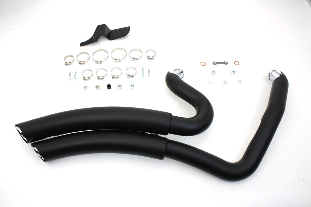 Black Vance & Hines Super Radius Exhaust Pipe Set