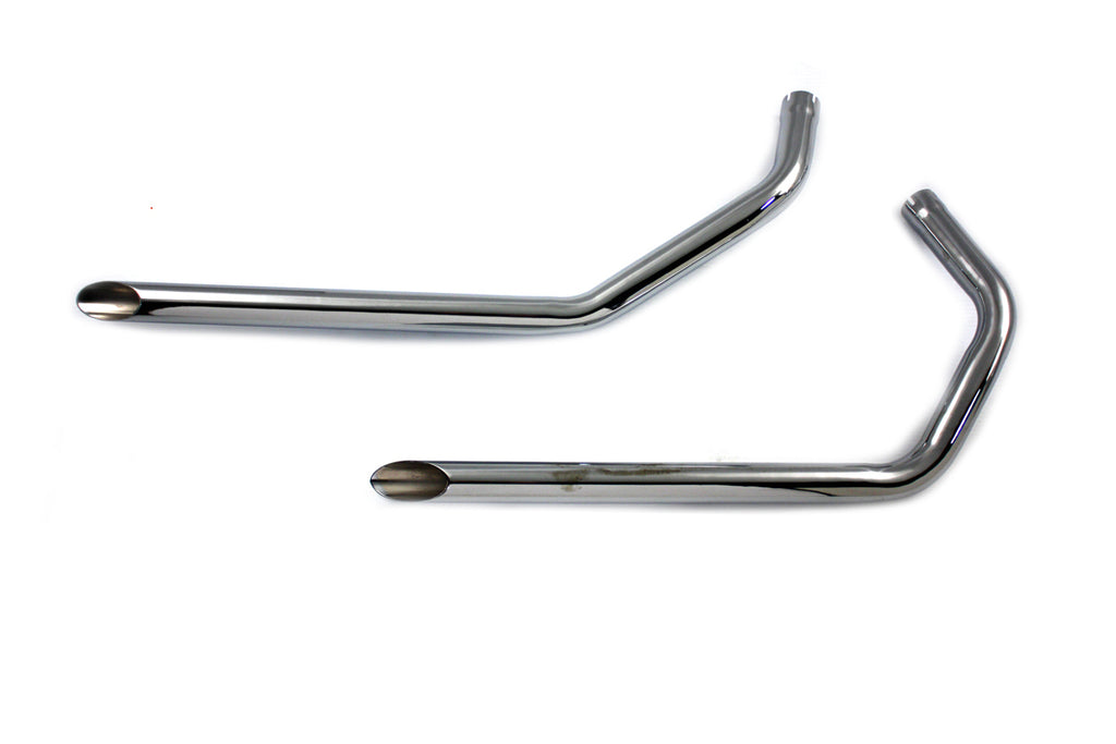 Wyatt Gatling Exhaust Drag Pipe Set Slash Cut Ends