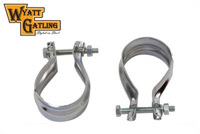 Wyatt Gatling Stainless Steel Muffler End Clamp Set