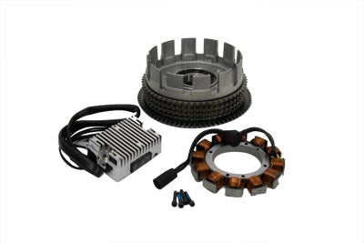 Harley Davidson 1984-90' XL SportsterAlternator 19 Amp Charging System Kit-Chrome