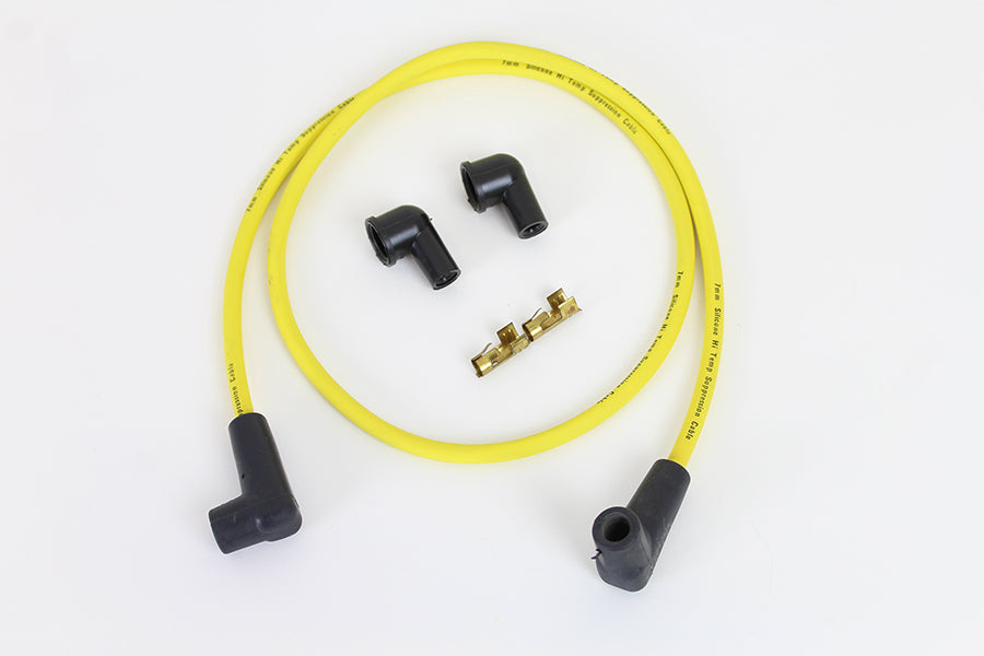 Yellow Suppression Core 7mm Spark Plug Wire Kit