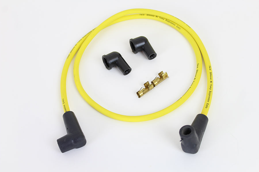 Yellow Suppression Core 7mm Spark Plug Wire Kit