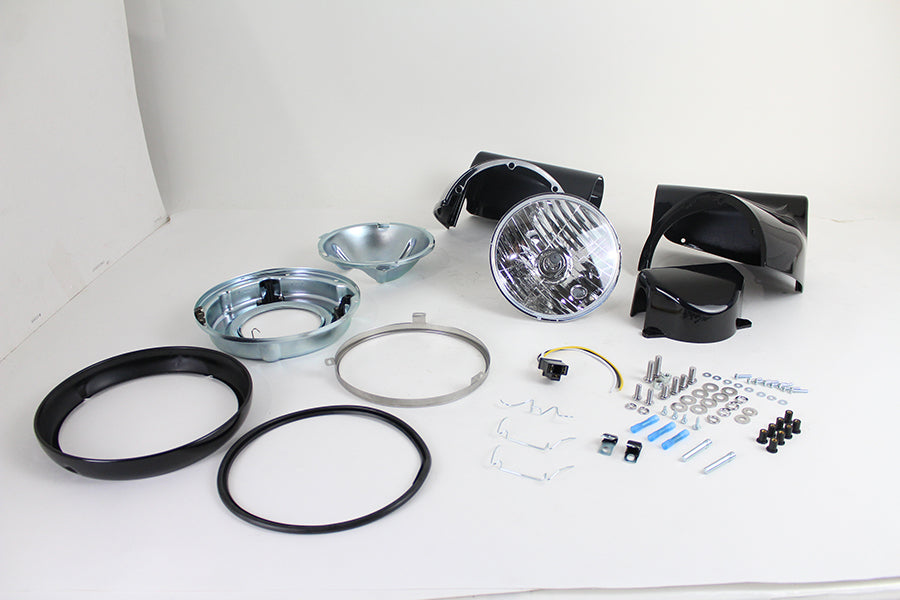 Headlamp Cowl Kit Black