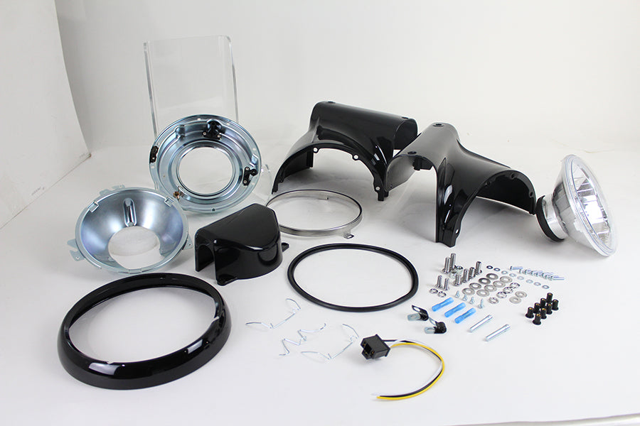 Headlamp Cowl Kit Black