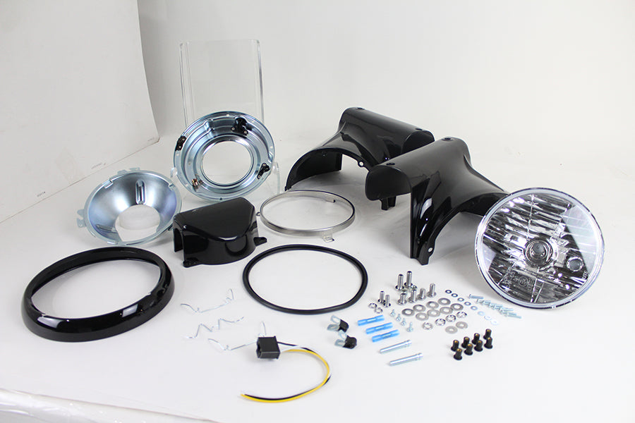 Headlamp Cowl Kit Black