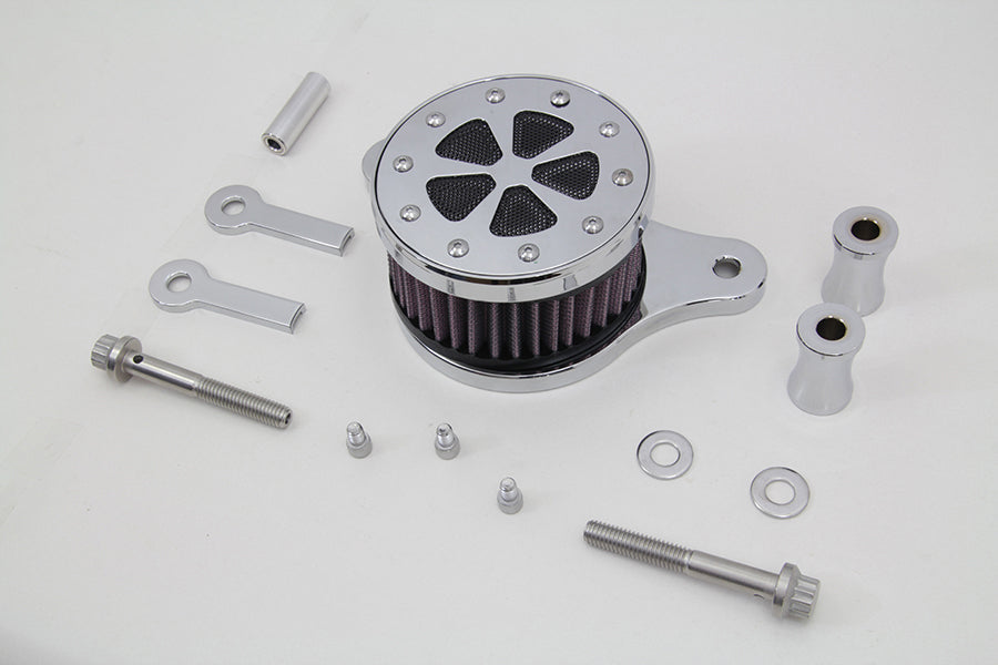 Wyatt Gatling Air Cleaner Kit Chrome