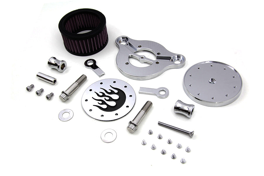 Wyatt Gatling Air Cleaner Kit Chrome