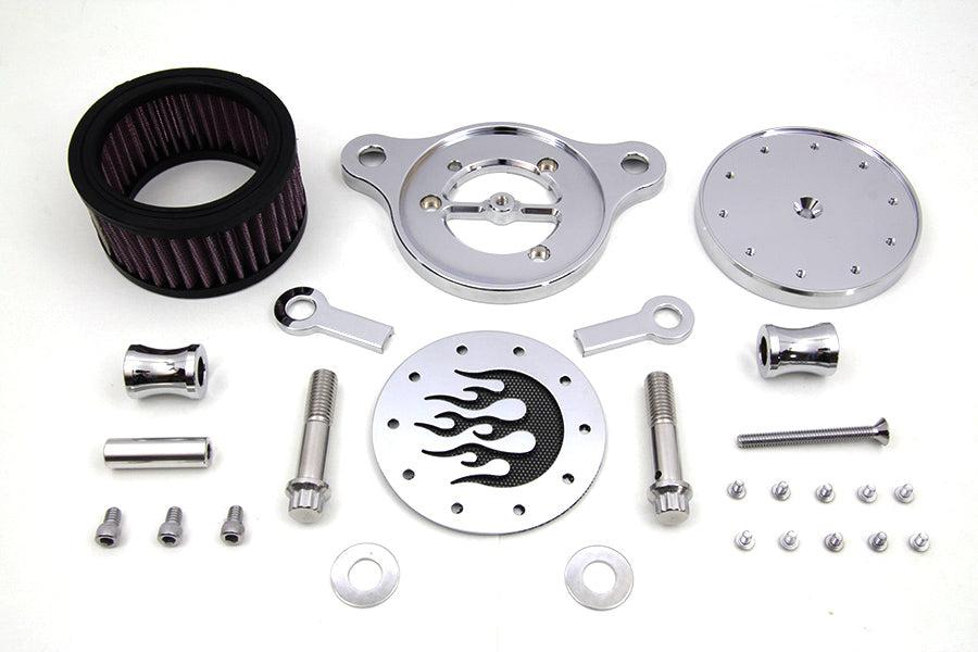 Wyatt Gatling Air Cleaner Kit Chrome