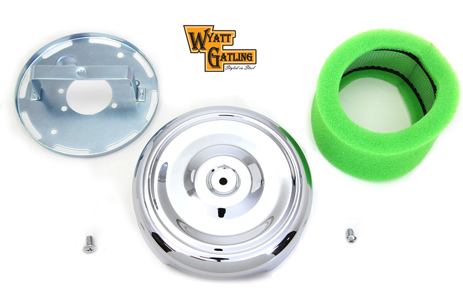 Wyatt Gatling 8 Round Air Cleaner Chrome